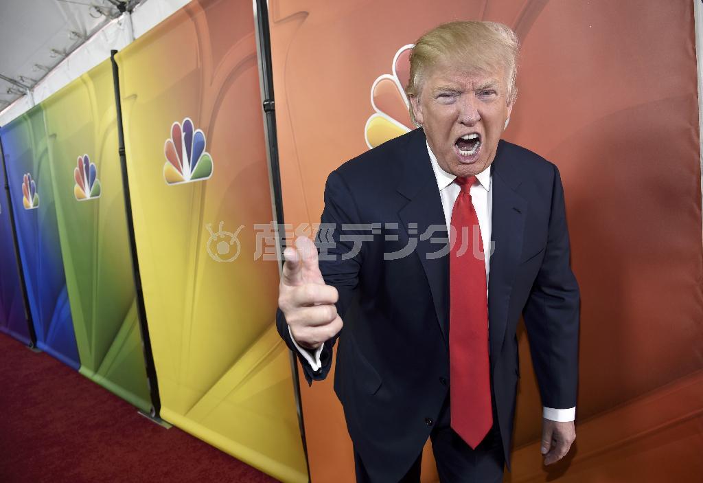 米不動産王、ドナルド・トランプ氏＝２０１５年１月１６日、米カリフォルニア州パサデナ（ＡＰ）