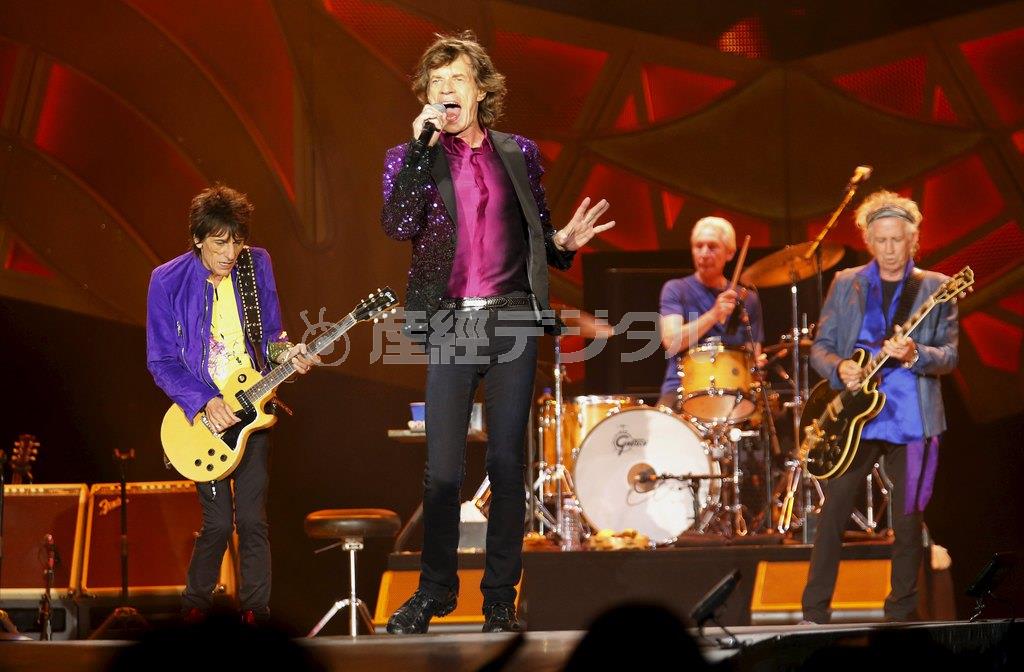 英ロックバンド「ローリング・ストーンズ」＝２０１５年５月２５日、米カリフォルニア州サンディエゴ（ロイター）