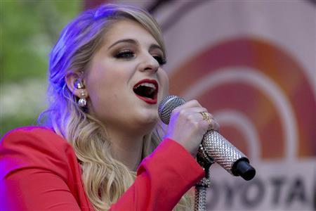 米歌手、メーガン・トレイナーさん＝２０１５年５月２２日、米ニューヨーク（ロイター）