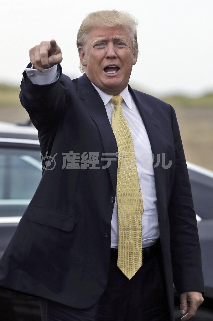 米不動産王、ドナルド・トランプ氏＝２０１５年７月６日、米ニューヨーク（ＡＰ）