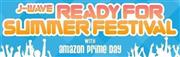 夏フェス「Ｊ－ＷＡＶＥ＿ＲＥＡＤＹ＿ＦＯＲ＿ＳＵＭＭＥＲ＿ＦＥＳＴＩＶＡＬ＿ｗｉｔｈ＿ａｍａｚｏｎ＿ｐｒｉｍｅ＿Ｄａｙ」のロゴ（Ｊ－ＷＡＶＥ提供）