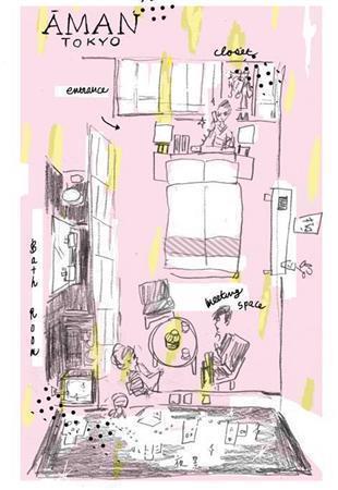 アマン東京の和テイストに感動（平松昭子さん提供子）。ｈｔｔｐ：／／ｋｉｍｏｎｏｓｎａｃｋ．ｂｌｏｇｓｐｏｔ．ｃｏｍ