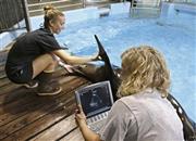 人間のみならず、哺乳類の妊婦に幅広く使用される超音波診断装置。これを応用すれば皮膚潰瘍の治癒速度を画期的に向上させられるという＝２０１５年６月１６日、米オクラホマ州オクラホマシティ（ＡＰ）