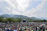 野外音楽フェスティバル「ＦＵＪＩ＿ＲＯＣＫ＿ＦＥＳＴＩＶＡＬ＿’１５」（２０１４年の様子）＝新潟県南魚沼郡湯沢町。（Ｃ）Ｍａｓａｎｏｒｉ＿Ｎａｒｕｓｅ