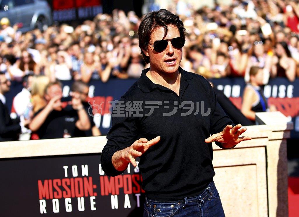 米俳優、トム・クルーズさん＝２０１５年７月２３日、オーストリア・首都ウィーン（ロイター）