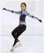 フィギュアスケートの全日本シニア強化合宿で練習する宮原知子（さとこ）＝２０１５年７月２８日、長野県北佐久郡軽井沢町（共同）