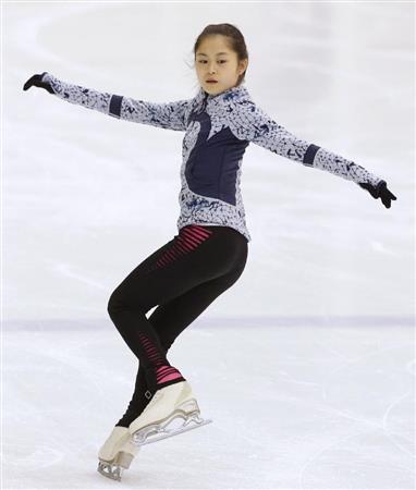 フィギュアスケートの全日本シニア強化合宿で練習する宮原知子（さとこ）＝２０１５年７月２８日、長野県北佐久郡軽井沢町（共同）