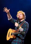 英歌手、エド・シーランさん＝２０１５年５月２７日、米ペンシルベニア州フィラデルフィア（ＡＰ）