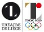 ベルギー・リエージュ劇場のロゴ（左）と２０２０年東京五輪の公式エンブレム