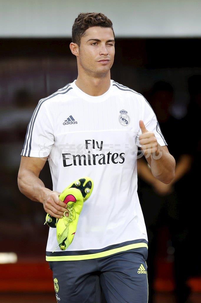 サッカーのポルトガル代表ＦＷ、クリスティアーノ・ロナルド選手＝２０１５年７月２６日、中国・広東省広州市（ロイター）