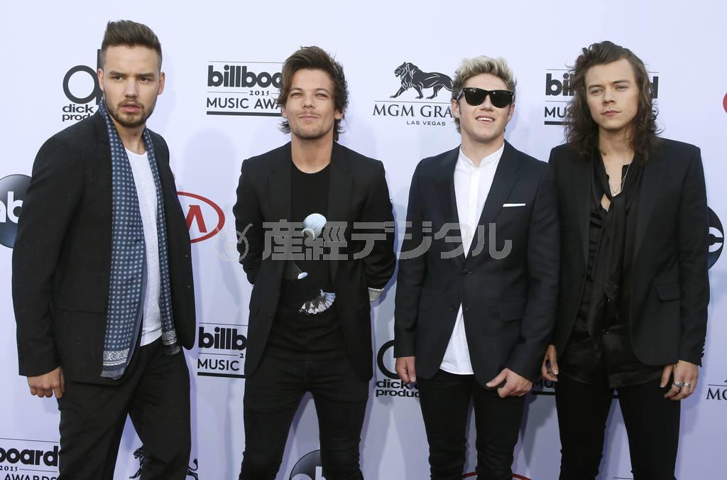 英ボーイズグループ「ワン・ダイレクション（１Ｄ）」＝２０１５年５月１８日、米ネバダ州ラスベガス（ロイター）