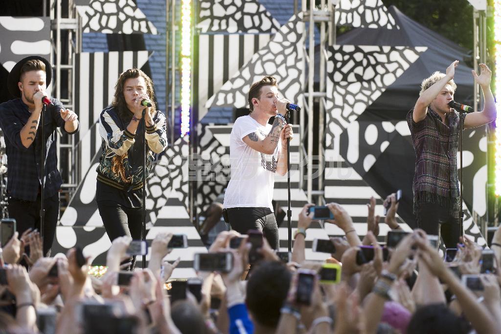 英ボーイズグループ「ワン・ダイレクション」＝２０１５年８月４日、米ニューヨーク（ＡＰ）