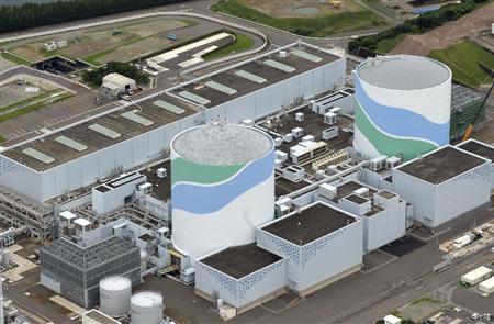 九州電力の川内原発１号機（左）と２号機＝７月、鹿児島県薩摩川内市