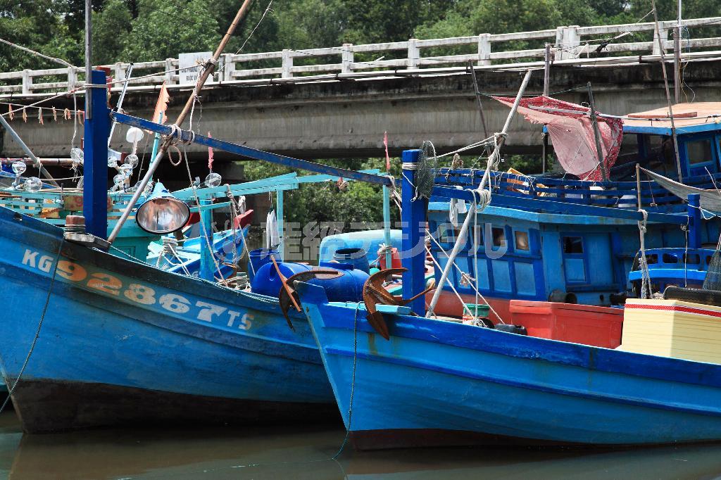 ヌックマムの原料となるイワシを採る漁船＝２０１５年６月２７日、ベトナム・フーコック島（佐藤良一さん撮影）