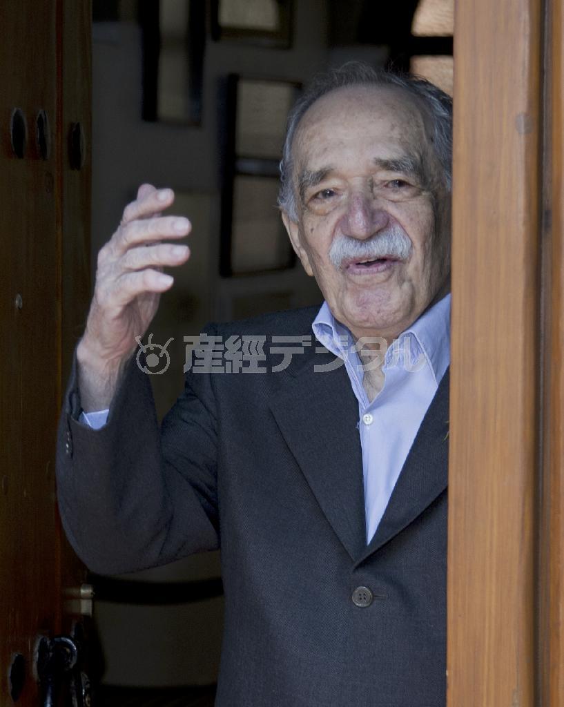 南米コロンビア出身のノーベル賞作家、ガブリエル・ガルシア・マルケス氏（１９２８～２０１４年）＝２０１４年３月６日、メキシコ・首都メキシコ市（ＡＰ）