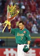 通算４００二塁打を達成した楽天の松井稼頭央（かずお）＝２０１５年８月１４日、宮城県仙台市宮城野区のコボスタ宮城（共同）