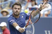 男子テニスのスタン・バブリンカ選手＝２０１５年８月１９日、米オハイオ州メーソン（ＡＰ）