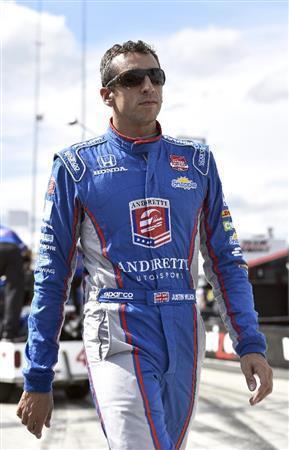 ジャスティン・ウィルソン選手＝２０１５年８月２２日、米ペンシルベニア州ロング・ポンド（ＡＰ）