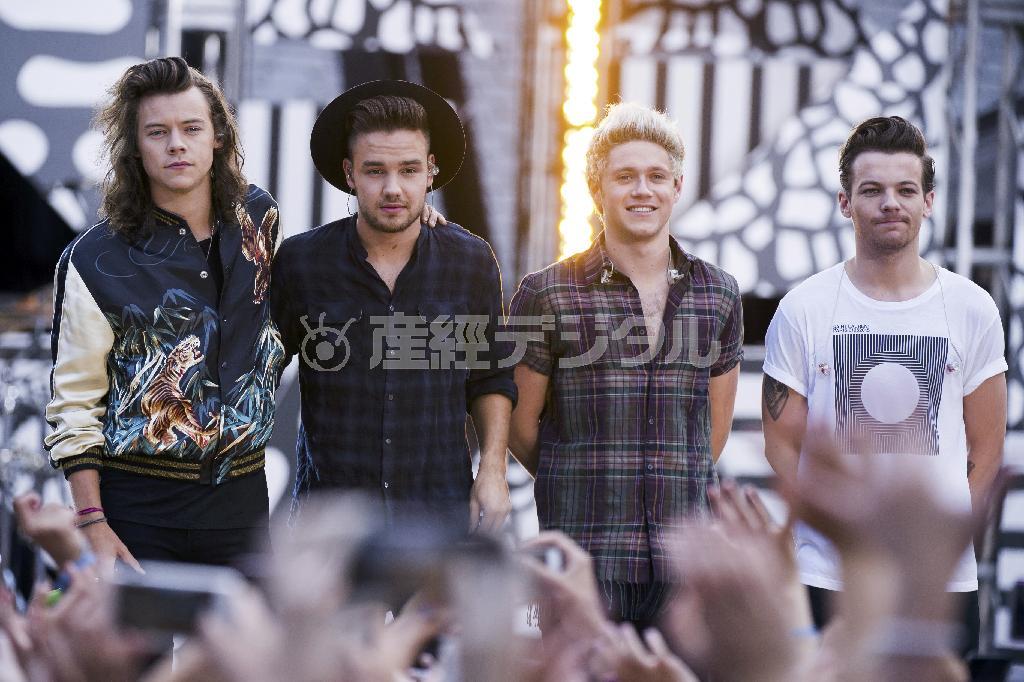 英ボーイズグループ「ワン・ダイレクション（１Ｄ）」＝２０１５年８月４日、米ニューヨーク（ＡＰ）