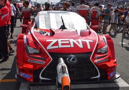 ＧＴ５００クラスのポールシッター、「Lexus Team Zent Cerumo」の立川祐路／石浦宏明組のマシン
