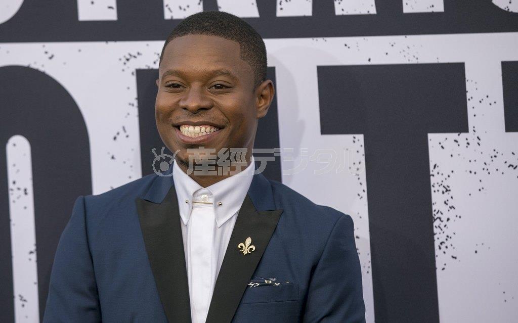 米俳優、ジェイソン・ミッチェルさん＝２０１５年８月１１日、米カリフォルニア州ロサンゼルス（ロイター）