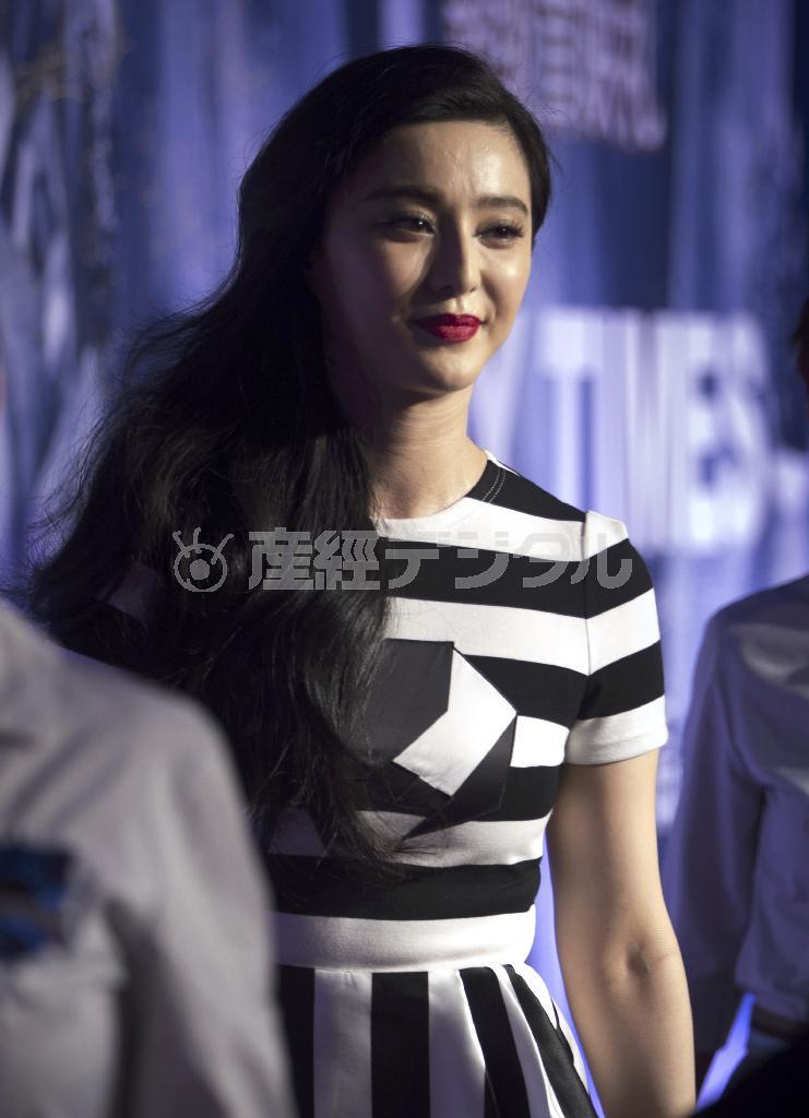 中国の人気女優、范冰冰（ファン・ビンビン）さん＝２０１５年７月８日、中国・首都北京市（ＡＰ）