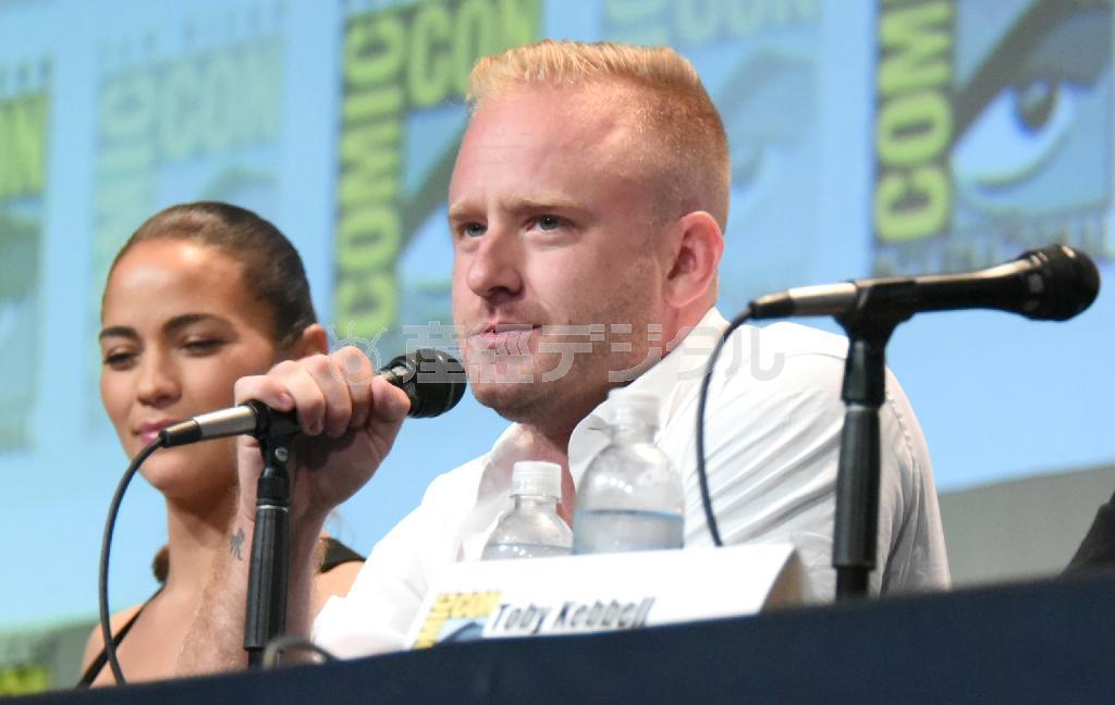 米俳優、ベン・フォスターさん（右）＝２０１５年７月１１日、米カリフォルニア州サンディエゴ（ＡＰ）