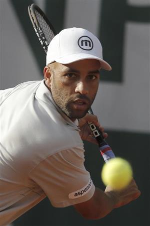 元米プロテニス選手、ジェームス・ブレークさん＝２０１３年５月２６日、フランス・首都パリ（ＡＰ）