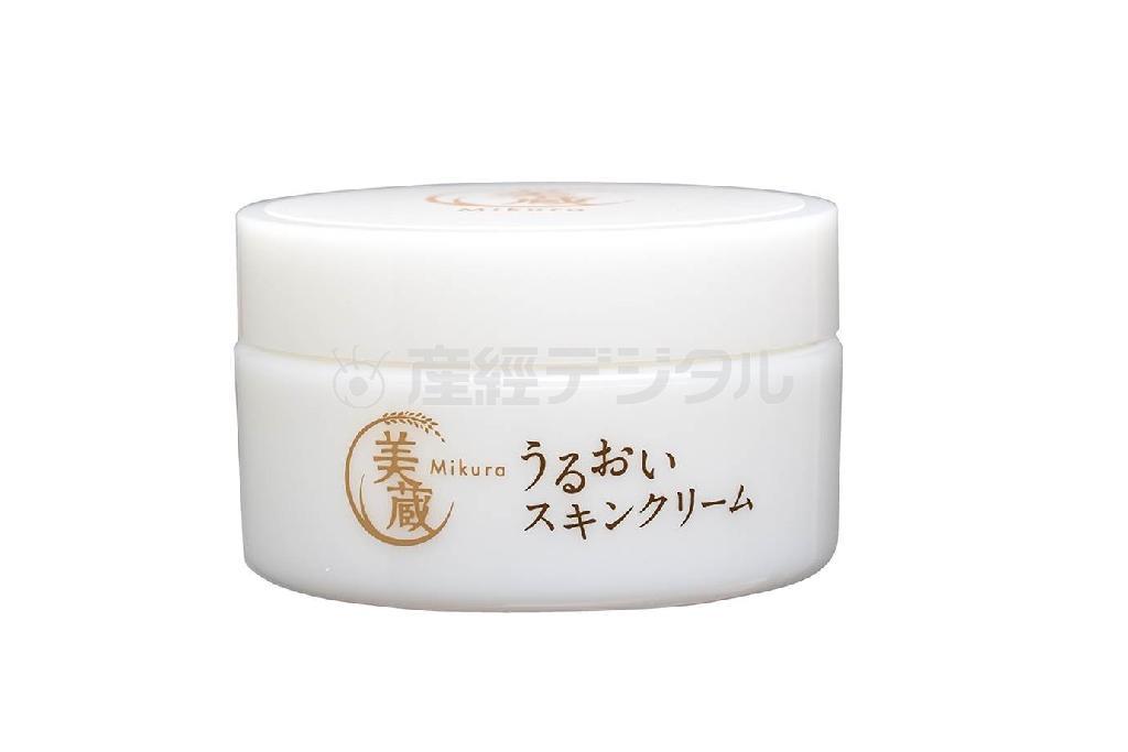 美蔵＿うるおいスキンクリーム（５０グラム、１０００円（税抜き価格））、※酒粕エキス配合（株式会社グランデュール提供）。（電）０４５・８４７・１６８３。ｗｗｗ．ｇｒａｎｄｅｕｒ－ｇｄ．ｃｏ．ｊｐ