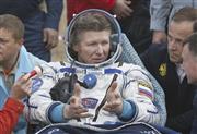 ロシアの宇宙飛行士、ゲナディ・パダルカ氏＝２０１５年９月１２日、カザフスタン・ジェズカズガン州ジェズカズガン（ＡＰ）