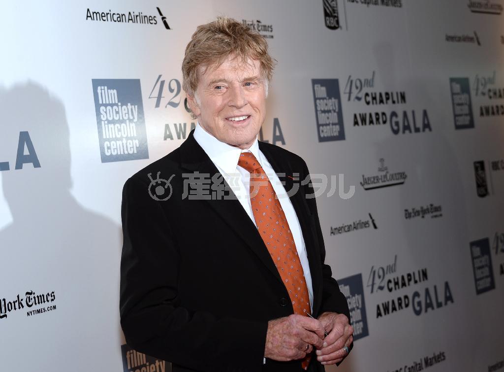 米俳優、ロバート・レッドフォードさん＝２０１５年４月２７日、米ニューヨーク（ＡＰ）