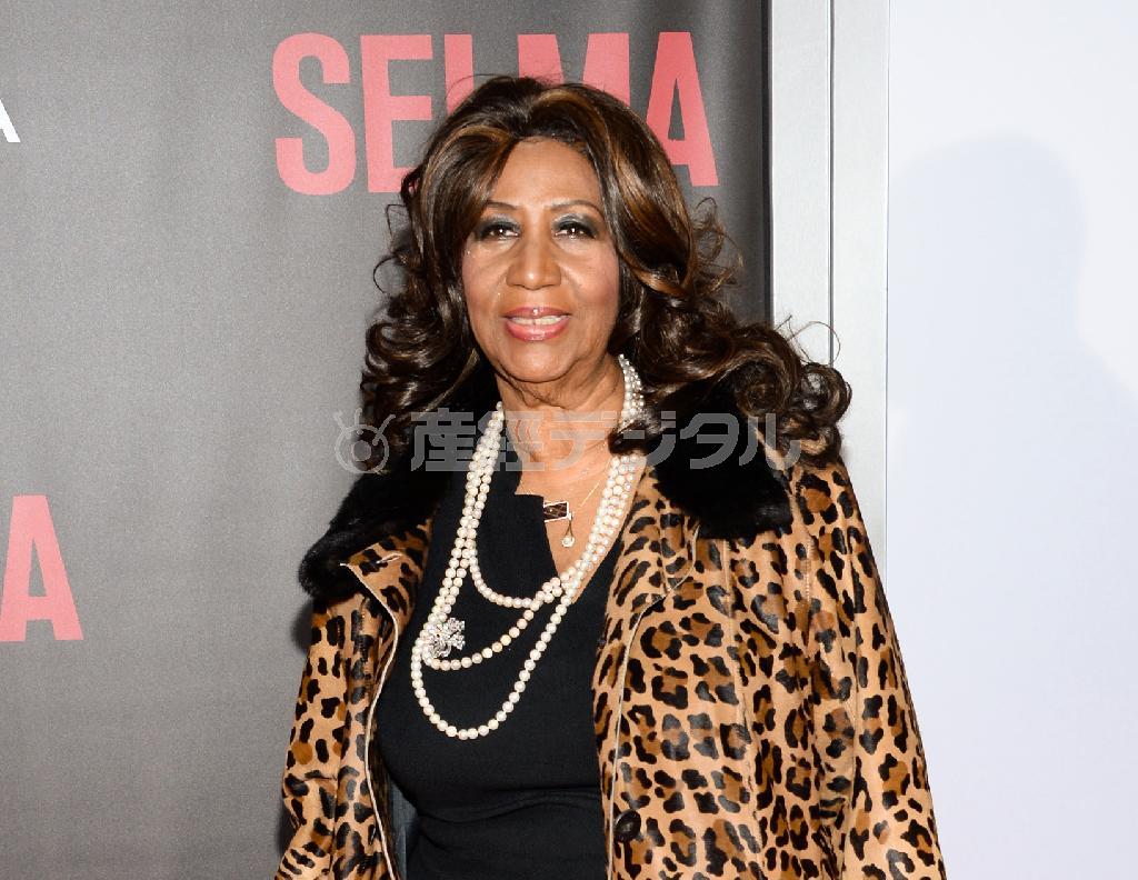 米ソウル歌手、アレサ・フランクリンさん＝２０１４年１２月１４日、米ニューヨーク（ＡＰ）