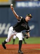 オリックス戦に先発したソフトバンクのリック・バンデンハーク＝２０１５年９月１６日、大阪市西区の京セラドーム（森田達也撮影）