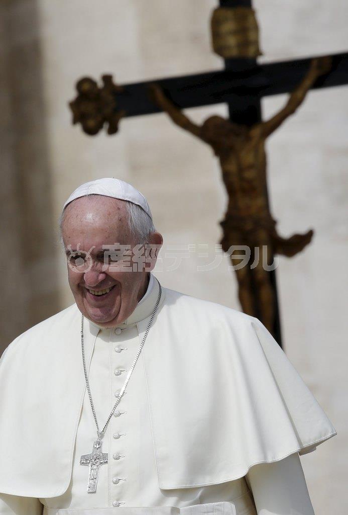 ローマ法王フランシスコ＝２０１５年９月９日、バチカン（ロイター）