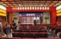 ９月２２日に再オープンする東海地方唯一の常設寄席「大須演芸場」の舞台＝２０１５年９月１８日午後、愛知県名古屋市中区（共同）