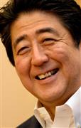 安倍晋三首相（酒巻俊介撮影）