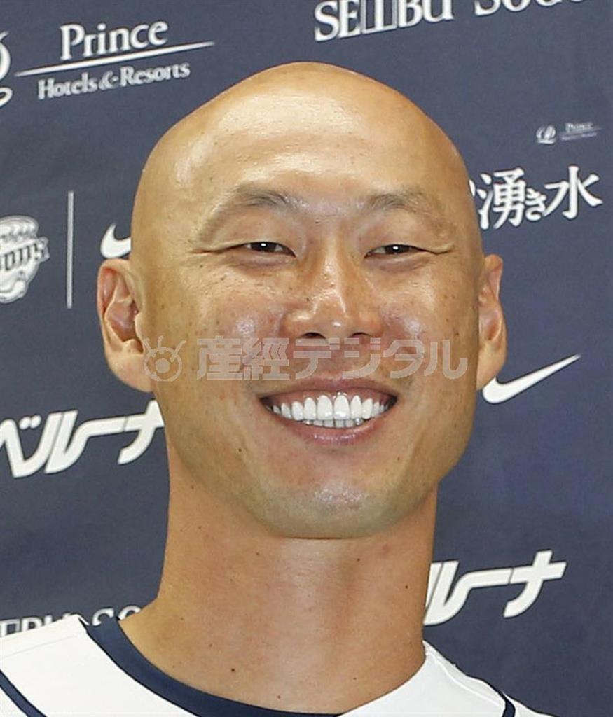 西武の森本稀哲（ひちょり）外野手＝２０１５年９月２１日、埼玉県所沢市（共同）