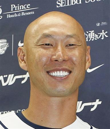 西武の森本稀哲（ひちょり）外野手＝２０１５年９月２１日、埼玉県所沢市（共同）