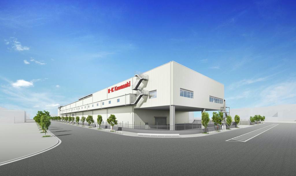 川崎重工業が建設に着手した名古屋第一工場内の米ボーイングの新型旅客機「７７７Ｘ」向けの新工場の完成図