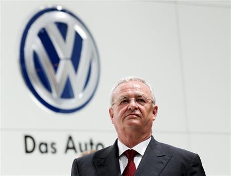 ドイツ自動車大手フォルクスワーゲンのマルティン・ウィンターコルン会長＝２０１５年４月（ロイター＝共同）