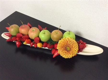 実りの秋＿トウガラシでにぎやかに（Ｆｉｎｉｓｈ！、花千代さん提供）