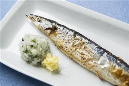 サンマの塩焼き（松下二郎さん撮影）
