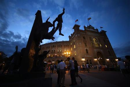 スペイン闘牛界の殿堂とも言うべき首都マドリードのラス・ベンタス闘牛場。闘牛は毎年３月から１０月まで、日曜日と祝日に行われる＝２０１５年８月１５日（ＡＰ）