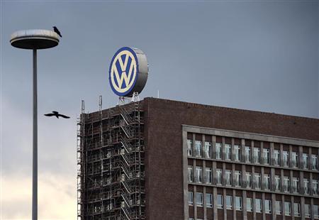 ドイツ北部ウォルフスブルクにあるフォルクスワーゲンの本社＝２３日（ゲッティ＝共同）