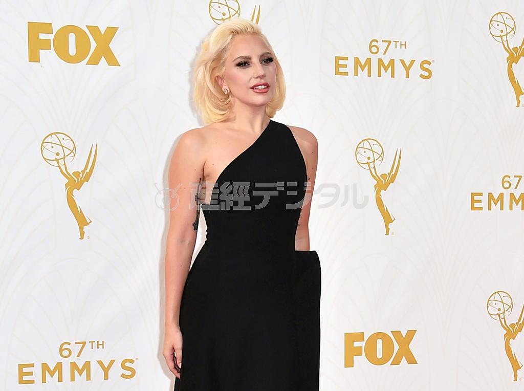 米歌手、レディー・ガガさん＝２０１５年９月２０日、米カリフォルニア州ロサンゼルス（ＡＰ）