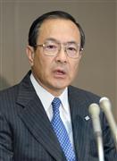 合同インタビューに答える東芝の室町正志社長＝１日、東京都港区芝浦（寺河内美奈撮影）