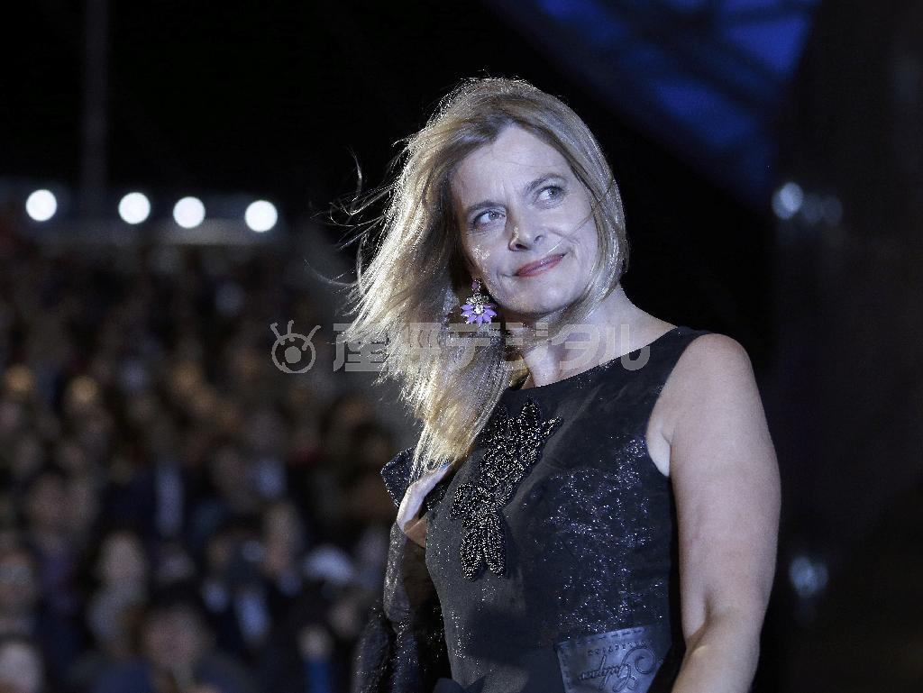 独女優、ナターシャ・キンスキーさん＝２０１５年１０月１日、韓国・釜山広域市（ＡＰ）