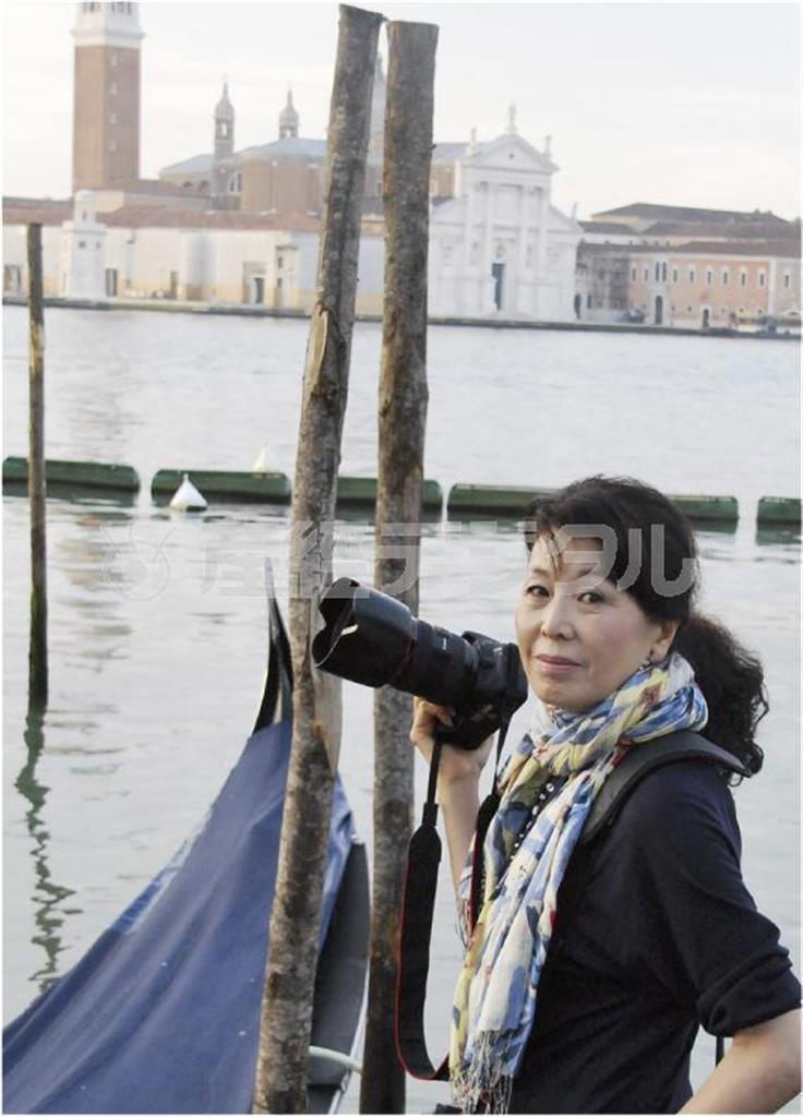 フォトグラファー、酒井久美子さん＝イタリア・ヴェネト州ベネチア（本人提供）