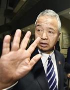 環太平洋戦略的経済連携協定（ＴＰＰ）交渉の閣僚会合を終えた甘利明（あまり・あきら）ＴＰＰ相＝２０１５年１０月２日、米ジョージア州アトランタ（共同）