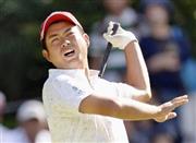 第３日、通算８アンダーで首位の池田勇太＝２０１５年１０月３日、愛知県みよし市の三好ＣＣ（共同）